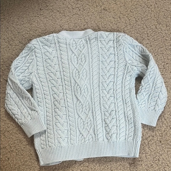 Polo by Ralph Lauren Light Blue Cable Knit Cardigan - Picture 2 of 4